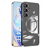 Недорогие Чехлы для Samsung-телефон Кейс для Назначение S24 Ultra S24 Plus S24 S23 S23 Ultra S23 Plus S25 Ультра Кейс на заднюю панель Магнитный Поддержка беспроводной зарядки Защита от удара Ретро Покрытие