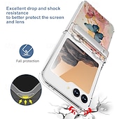 Χαμηλού Κόστους Samsung Θήκη-τηλέφωνο tok Για Z Flip 6 Θήκη κάρτας πορτοφολιού με βάση στήριξης Ανθεκτική σε πτώσεις Ρετρό TPU PC