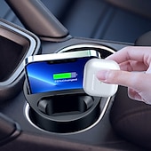 abordables Chargeurs de voiture-Support de chargement sans fil multifonction 4 en 1 pour téléphone Qi et Airpods 3/2/Pro, support de téléphone pour chargeur sans fil compatible avec la voiture