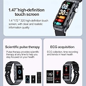 tanie Inteligentne bransoletki-696 TK79 Inteligentny zegarek 1.47 in Inteligentne Bransoletka Bluetooth EKG + PPG Monitorowanie temperatury Krokomierz Kompatybilny z Android iOS Damskie Męskie Powiadamianie o wiadomości IPX-0 27mm