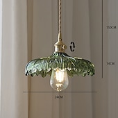cheap Pendant Lights-LED Modern Chandelier Lamp Flower Pattern Glass Ceiling Pendant Light V intage Bar Cafe Chandelier Fixtures Pendant Light Hanging Lamp Lighting Industrial Modern 25cm 110-240V