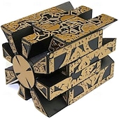 cheap Party Supplies-Detachable Hellraiser Puzzle Box, Hellraiser Puzzle Box Functional, Deformation Detachable Lock Puzzle Box. with Base