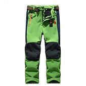 cheap Bottoms-Boys Girls&#039; Combat Pants Cargo Pants Hiking Pants Trousers Patchwork Winter Outdoor Regular Fit Warm Breathable Soft Pants / Trousers Zipper Pocket Black Red Running Camping / Hiking / Caving