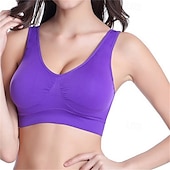 economico Reggiseni sportivi &amp; gilet-Per donna Reggiseno Intimo / Maglia Intima Top reggiseno Comodo Traspirante Resistente agli urti Imbottitura rimovibile Senza ferretto Semplice Sport Abbigliamento sportivo Rosa chiaro Blu chiaro