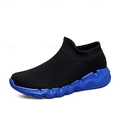 preiswerte Sneaker für Herren-Rote Flyknit-Sneaker für Herren, leichte und atmungsaktive, stylische Freizeitschuhe für den Alltag, Outdoor-Aktivitäten und Sport