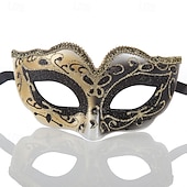 levne Maska-Fantom opery Arlecchino Arlecchina Karnevalová maska Benátská maska Columbina Dospělé Dámské Poloviční obličej Párty Plesová maškaráda Karneval v Benátkách předvečer Všech svatých Karneval Mardi Gras