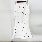 cheap Cocktail Dresses-Black White Blazer Tuxedo Dress Two Piece Suits Mermaid Cocktail Color Block Dress Formal Wedding Ankle Length Long Sleeve Shirt Collar  with Glitter Tassel Dresses