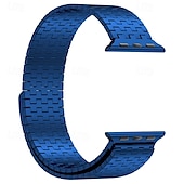 baratos Pulseiras de Apple Watch-Loop Solo Compatível com Pulseira Apple Watch 38mm 40mm 41mm 42mm 44mm 45mm 49mm Fecho Magnético Ajustável Aço Inoxidável pulseira de substituição para iwatch Ultra 2 Series 9 8 7 SE 6 5 4 3 2 1