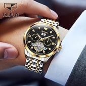 baratos Relógio Automático-Masculino Relógio mecânico Moda Relógio Casual Relógio de Pulso Automático - da corda automáticamente Luminoso Calendário Data Semana Aço Assista