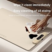 お買い得  調理器具-家庭用インテリジェント定温加熱多機能加熱カッティングボード折りたたみフレキシブルロール可能シリコン断熱ボード加熱