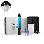 abordables Accessoires pour soins de la peau-Machine à stylo à micro-aiguilles sans fil A1-W, outil de soins de la peau électrique rechargeable pour la mésothérapie