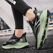 billige Sneakers til herrer-løpesneakers med varmt fôr for menn, lette, polstrede atletiske sko med snøredesign for vintersport utendørs og daglig bruk