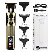cheap Shaving &amp; Hair Removal-Professional Hair Cutting Machine Wireless Electric Hair Trimmer Digital Display Hair Clipper Men Beard Shaver Barber For Men