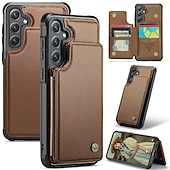 abordables Coques Samsung-téléphone Coque Pour S24 S24 Ultra Plus S24 FE S23 S22 S21 S20 Ultra Plus FE A55 A35 A25 A15 5G A54 A34 A14 A53 A33 A23 A13 S25 Ultra Coque Arriere Avec Support Fente pour carte Antichoc Rétro TPU PC