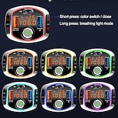 お買い得  車用Bluetoothキット/ハンズフリー-pd18 FMトランスミッター カーMP3プレーヤー デュアルUSBハンズフリーBluetoothアダプター