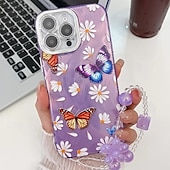 お買い得  iPhone用ケース-電話 ケース 用途 iPhone 16 Pro Max プラス iPhone 16 Proマックス iPhone15 iPhone 15 Pro Max iPhone 14 Pro Max iPhone 13 Pro Max バックカバー リストストラップ付き 耐衝撃 レトロ風 TPU PC