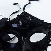 Χαμηλού Κόστους Μάσκα-Arlecchino Απόκριες Ενετική μάσκα Columbina Το φάντασμα της όπερας Αποκριάτικη μάσκα Μισό πρόσωπο Ενηλίκων Ανδρικά Γυναικεία Απόκριες Πάρτι Μασκάρεμα Καρναβάλι της Βενετίας Εύκολες αποκριάτικες στολές