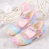 cheap Kids&#039; Princess Shoes-Girls&#039; Heels Dress Shoes Flower Girl Shoes Princess Shoes School Shoes Leather Portable Breathability Non-slipping Princess Shoes Big Kids(7years +) Little Kids(4-7ys) Gift Daily Walking Bowknot