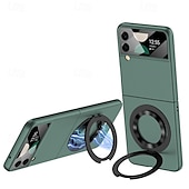 お買い得  サムスン用ケース-電話 ケース 用途 サムスンのギャラクシー Zフリップ7 Z Flip 4 バックカバー スタンド付き 耐衝撃 レトロ風 強化ガラス PC