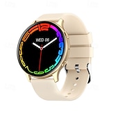 billige Smartklokker-ny mx15 smartwatch bluetooth ringe puls kroppstemperatur stemmeassistent 1.32 rund skjerm utvidelsesløsning kroppstemperaturmåling bluetooth call bluetooth musikk ai stemmeassistent