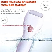 cheap Facial Care Device-Portable Cordless Electric Foot File Hard Skin Callus Remover with 2 Roller And Rechargeable Foot Care Tool for Dry Dead and Cracked Feet