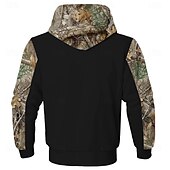 abordables tenues à capuche imprimées pour hommes-Homme camouflage Cerf Toison Sweats à Capuche Sweat à capuche manche longue Sweat à capuche Capuche Mode 3D effet Soirée Chasse Noir Marron Cordon Automne Hiver Designer