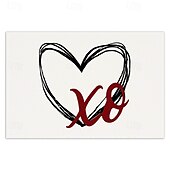 economico Tovagliette-set di 4 tovagliette per San Valentino romantiche e decorative con motivi a forma di cuore o rosa resistenti e resistenti al calore perfette per aggiungere un tocco d&#039;amore all&#039;arredamento della tua