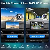 abordables Électronique automobile-Écran tactile de 9 pouces pour Apple CarPlay Android Auto Mirror Link Bluetooth Récepteurs radio stéréo de voiture portables Navigation GPS avec caméra de tableau de bord 4K 1080p Caméra de recul