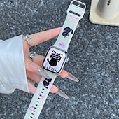 economico Cinturini per Apple Watch-Solo Loop Compatibile con Cinturino dell&#039;Apple Watch 38mm 40mm 41mm 42mm 44mm 45mm 49mm Romantico Regolabili Silicone Cinturino di ricambio per iwatch Ultra 2 Series 9 8 7 SE 6 5 4 3 2 1