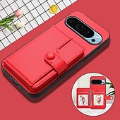お買い得  その他のスマホケース-電話 ケース 用途 ピクセル9プロ ピクセル9プロXL Pixel 8 Pro Pixel 8 ピクセル9 バックカバー スタンド付き カード挿入口 耐衝撃 レトロ風 TPU PUレザー