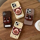 abordables Carcasas iPhone-teléfono Funda Para iPhone 16 Pro Max Plus iPhone 16 iPhone 16 Pro iPhone 15 Pro Max Plus iPhone 15 iPhone 14 Pro Max iPhone 13 Pro Max Funda Trasera con Soporte Antigolpes Retro TPU Cuero de PU