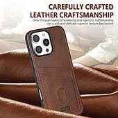 baratos Capas para iPhone-telefone Capinha Para iPhone 16 Pro Max Plus iPhone 15 Pro Max Plus iPhone 14 13 12 11 Pro Max Plus iPhone 14 Pro Max Capa traseira Slot para cartão Antichoque Retro TPU Couro PU