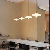 cheap Pendant Lights-LED Modern Chandelier Lamp Flower Pattern Glass Ceiling Pendant Light V intage Bar Cafe Chandelier Fixtures Pendant Light Hanging Lamp Lighting Industrial Modern 25cm 110-240V