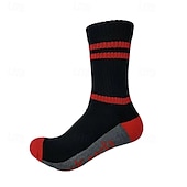 economico calzini da uomo-Per uomo 5 coppie Confezioni multiple Calzini Sopra la caviglia Squadra di calcio Calzini da corsa Calzini casual Nero Rosso Colore A quadri / A righe / Chevron Sportivo Giornaliero Da mare Di base