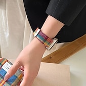 זול להקות Apple Watch-סולו לופ מותאם ל רצועת השעון של Apple Watch 38 מ&quot;מ 40 מ&quot;מ 41 מ&quot;מ 42 מ&quot;מ 44 מ&quot;מ 45 מ&quot;מ 49 מ&quot;מ נשים מתכוונן דמוי עור רצועת שעון חלופית ל iwatch Ultra 2 Series 9 8 7 SE 6 5 4 3 2 1
