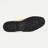 cheap Elemental Dress Shoes-Men&#039;s Tan &amp; Beige Ostrich Leather Casual Shoes with Rugged Sole – Premium Cowhide Everyday &amp; Semi-Formal Footwear