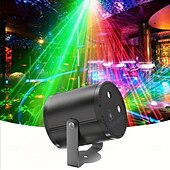 זול תאורת במה-מקרן מסיבת דיסקו לד עם usb, אורות מסיבת במה strobe המופעלים על ידי סאונד אור אפקט מקורה למועדונים, ברים, ליל כל הקדושים, חג המולד ומסיבות