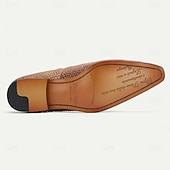 cheap Premium Leather Loafers-Men&#039;s Tan Crocodile Embossed Leather Loafers with Tassel Detail – Premium Cowhide Formal &amp; Casual Dress Shoes