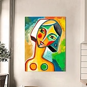 voordelige Schilderijen van mensen-pablo picasso vrouwen abstract olieverfschilderij met de hand geschilderd pablo picasso canvas kunst schilderij muur pablo picasso stijl schilderij voor woonkamer slaapkamer huisdecoratie muurkunst