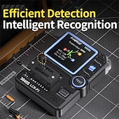 זול כלי תיקון לרכב-בודק טרנזיסטור mosfet טרנזיסטור בודק קבלים בודק רכיב אלקטרוני דיודה טריודה זנר דיודה התנגדות השראות סוללה בדיקת lcr meter mos pnp npn esr meter
