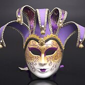 levne Maska-Karnevalová maska Benátská maska Volto Larva Dospělé Dámské Full face Párty Plesová maškaráda Karneval v Benátkách předvečer Všech svatých Karneval Mardi Gras Jednoduchý karnevalový kostým
