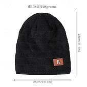 levne Čepice s čepicí-Pánské Unisex Čepice Beanie Zimní čepice Kulichy 骷髅头毛线帽 Pletená čepice Černá Fialová Akrylová vlákna Pletený Útulný Denní nošení Jdeme ven Plná / Jednobarevná Teplý