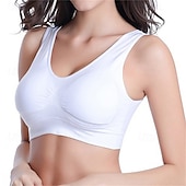 economico Reggiseni sportivi &amp; gilet-Per donna Reggiseno Intimo / Maglia Intima Top reggiseno Comodo Traspirante Resistente agli urti Imbottitura rimovibile Senza ferretto Semplice Sport Abbigliamento sportivo Rosa chiaro Blu chiaro