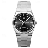 cheap Quartz Watches-New Fashion Trend Mineral Reinforced Glass Lens Waterproof Night Light Calendar Sunday Display Business Leisure Sports Handsome And Stylish Men&#039;S Watch
