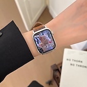זול להקות Apple Watch-סולו לופ מותאם ל רצועת השעון של Apple Watch 38 מ&quot;מ 40 מ&quot;מ 41 מ&quot;מ 42 מ&quot;מ 44 מ&quot;מ 45 מ&quot;מ 49 מ&quot;מ נשים מתכוונן דמוי עור רצועת שעון חלופית ל iwatch Ultra 2 Series 9 8 7 SE 6 5 4 3 2 1