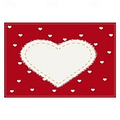 お買い得  Placemats＆Coasters＆Trivets-バレンタインデーのプレースマット4枚セット。ハートやバラの模様が特徴のロマンチックで装飾的なテーブルマット。丈夫で耐熱性があり、ダイニングテーブルの装飾に愛のタッチを加えるのに最適です。