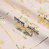 abordables Blazers pour hommes-Homme Blazer de Noël blazer Utilisation Noël Soirée Cocktail Mode Décontractées Printemps &amp; Automne Polyester Motif de flocon de neige Boutons Poche Confortable Boutonnage Simple veste Blanche Rouge