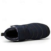 cheap Winter &amp; Snow Boots-Men&#039;s Insulated Winter Snow Boots – Waterproof Slip-On Ankle Boots with Faux Fur Lining, Anti-Slip Sole for Outdoor Hiking &amp; Cold Weather