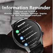 abordables Relojes inteligentes-EX100 Reloj inteligente 1.95 pulgada Smartwatch Reloj elegante Bluetooth Podómetro Recordatorio de Llamadas Seguimiento del Ejercicio Compatible con Android iOS Mujer Hombre Larga espera Llamadas con
