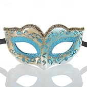 levne Maska-Fantom opery Arlecchino Arlecchina Karnevalová maska Benátská maska Columbina Dospělé Dámské Poloviční obličej Párty Plesová maškaráda Karneval v Benátkách předvečer Všech svatých Karneval Mardi Gras